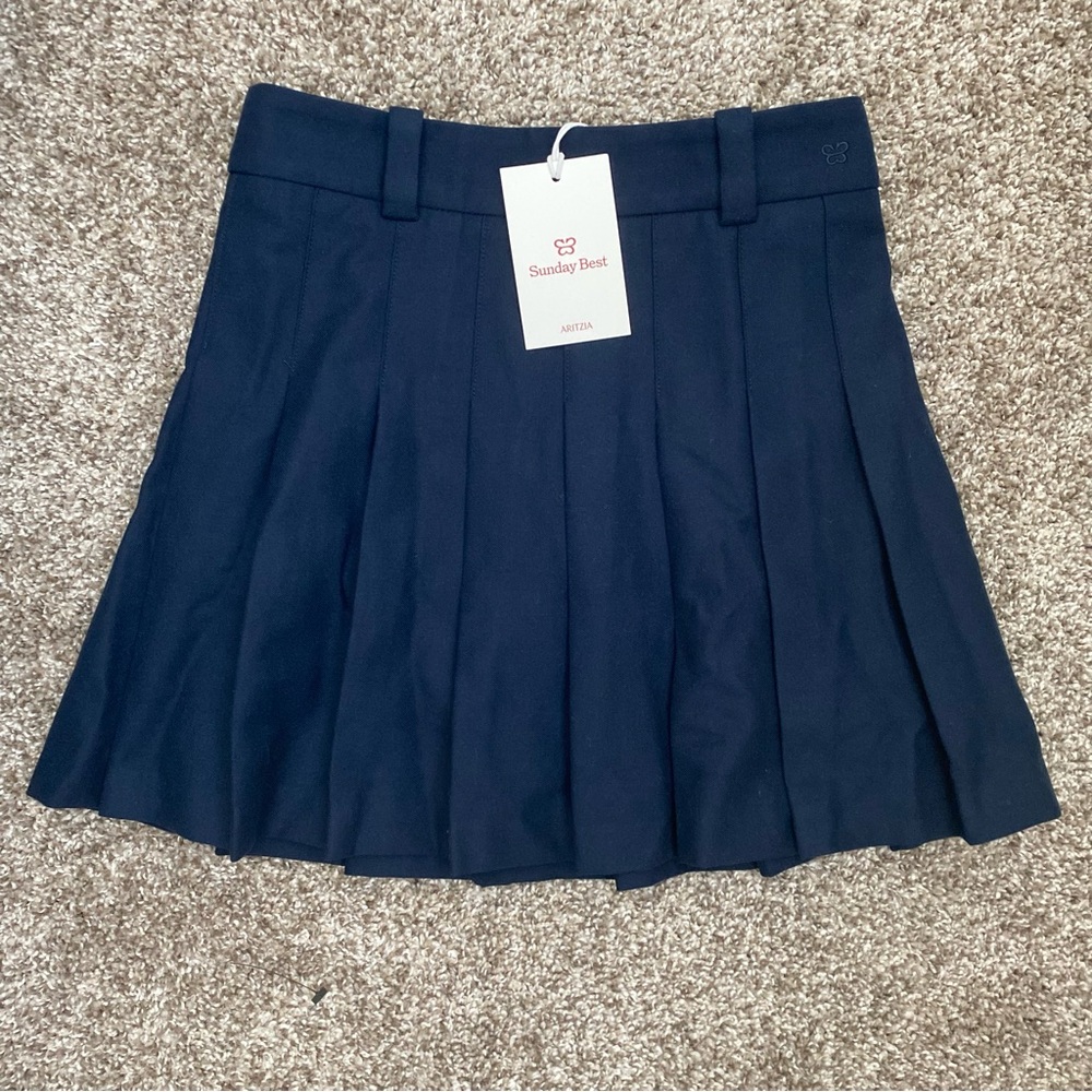 Aritzia Sunday Best Olive Mini Skirt